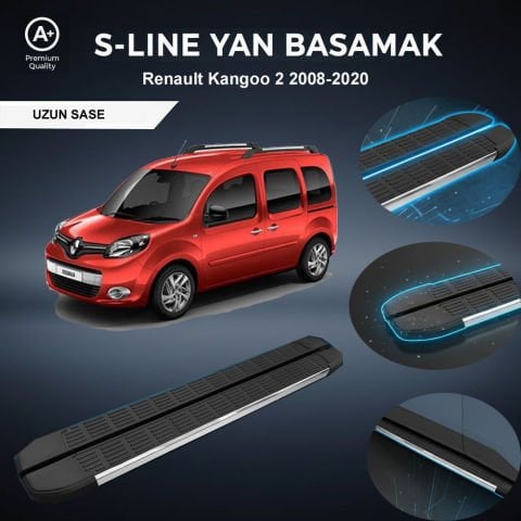 Renault Kangoo Uzun S-Line Premium Krom Yan Basamak  2008-2020