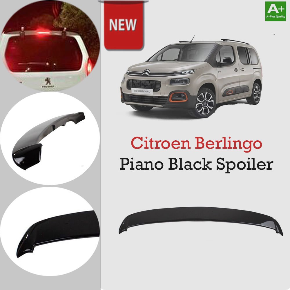 Citroen Berlingo Bagaj Üstü Spoiler Piano Black 2019 Sonrası