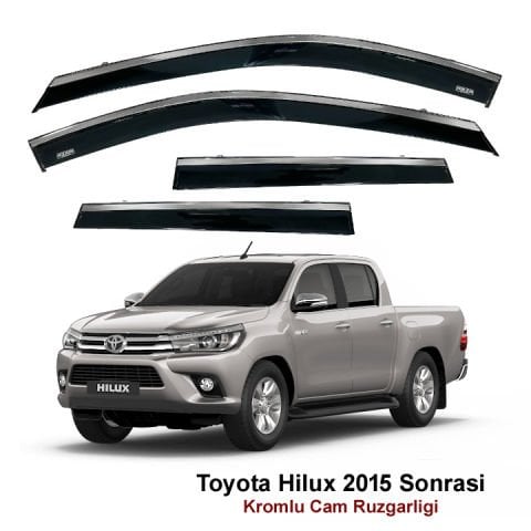 Toyota Hilux Kromlu Cam Rüzgarlığı Niken 2015 Sonrası