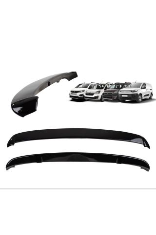 Fiat Doblo Bagaj Üstü Spoiler Piano Black 2023 Sonrası