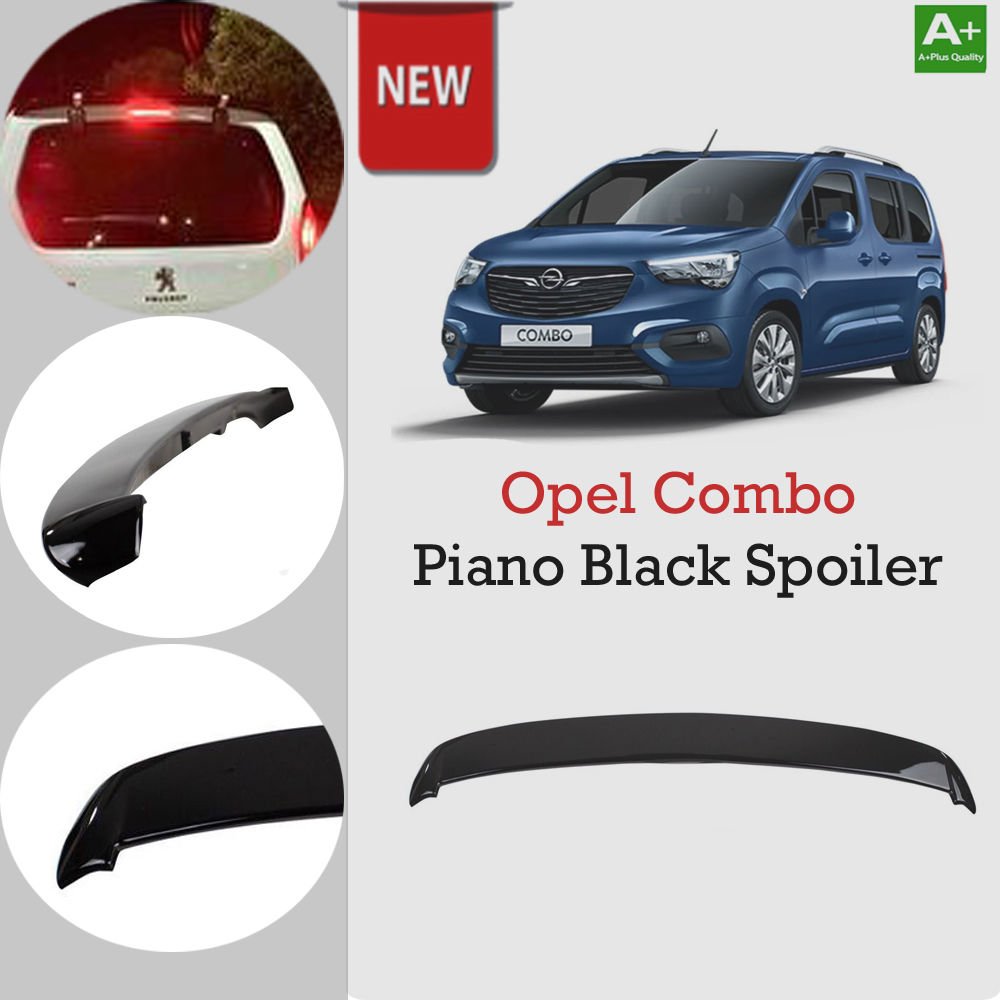 Opel Combo Bagaj Üstü Spoiler Piano Black 2019 Sonrası