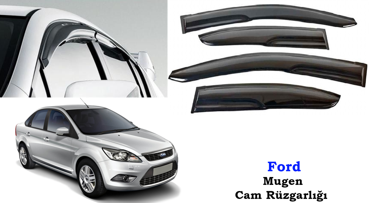 Ford Focus Sedan Mugen Cam Kenar Rüzgarlığı 2005-2011