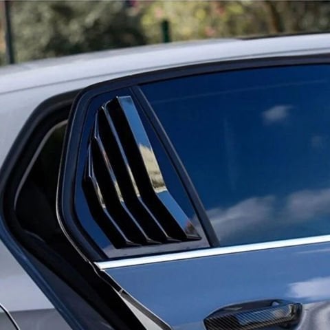 Volkswagen Golf 8 Kelebek Cam Kaplama Vizörü Parlak Siyah