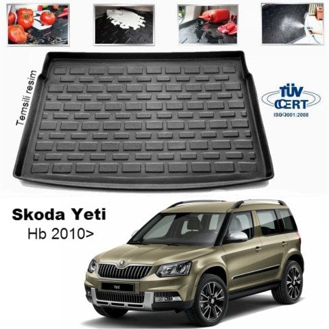 Skoda Yeti Bagaj Havuzu Paspası 2010 Sonrası