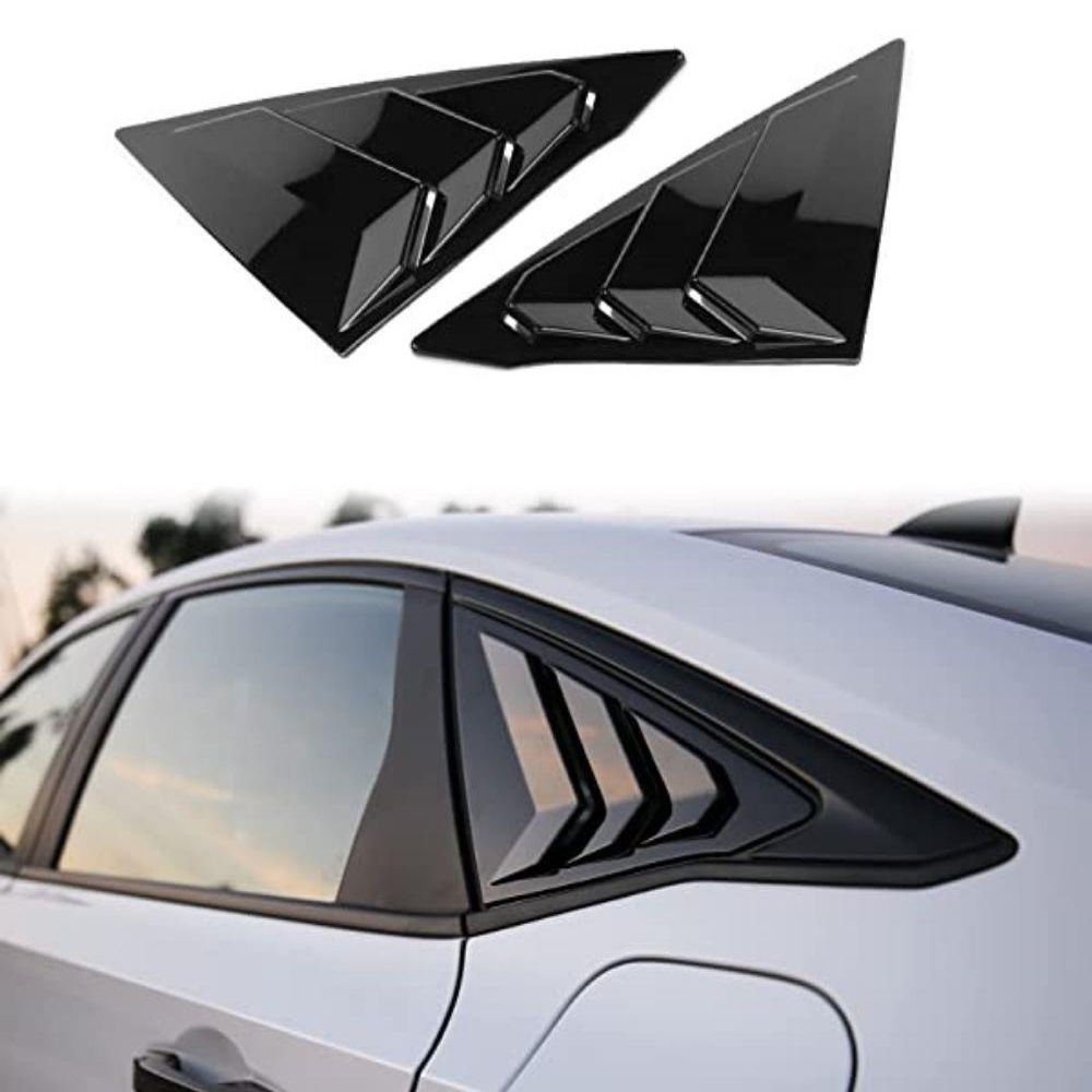 Honda Civic FE1 2022 Kelebek Cam Kaplama Vizörü Parlak Siyah