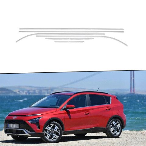 Hyundai Bayon Cam Alt Çıtası Kromu Nikelajı 2021 Sonrası