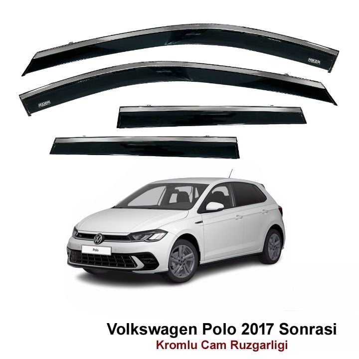 Volkswagen Polo Kromlu Cam Rüzgarlığı Niken 2017 Sonrası