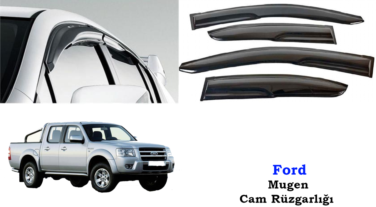 Ford Ranger Mugen Cam Kenar Rüzgarlığı 2006-2012