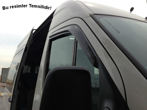 Ford Transit Mugen Cam Kenar Rüzgarlığı 2003-2013 2'li