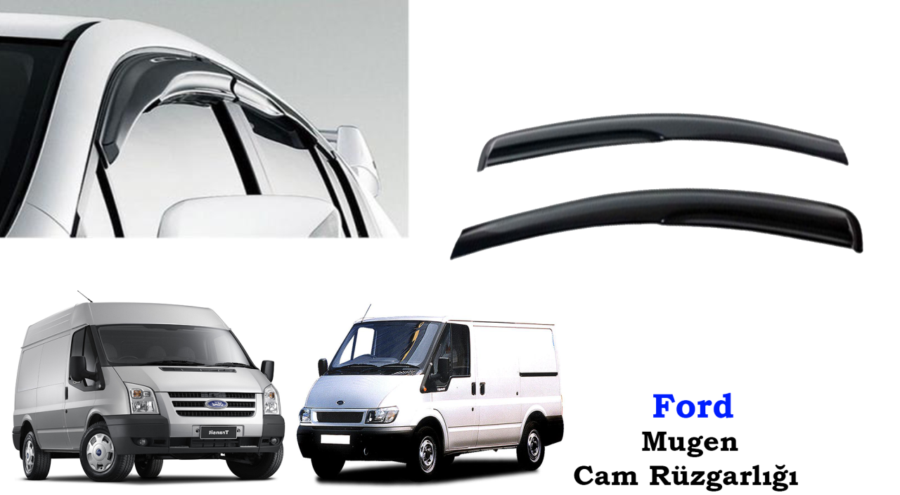 Ford Transit Mugen Cam Kenar Rüzgarlığı 2003-2013 2'li