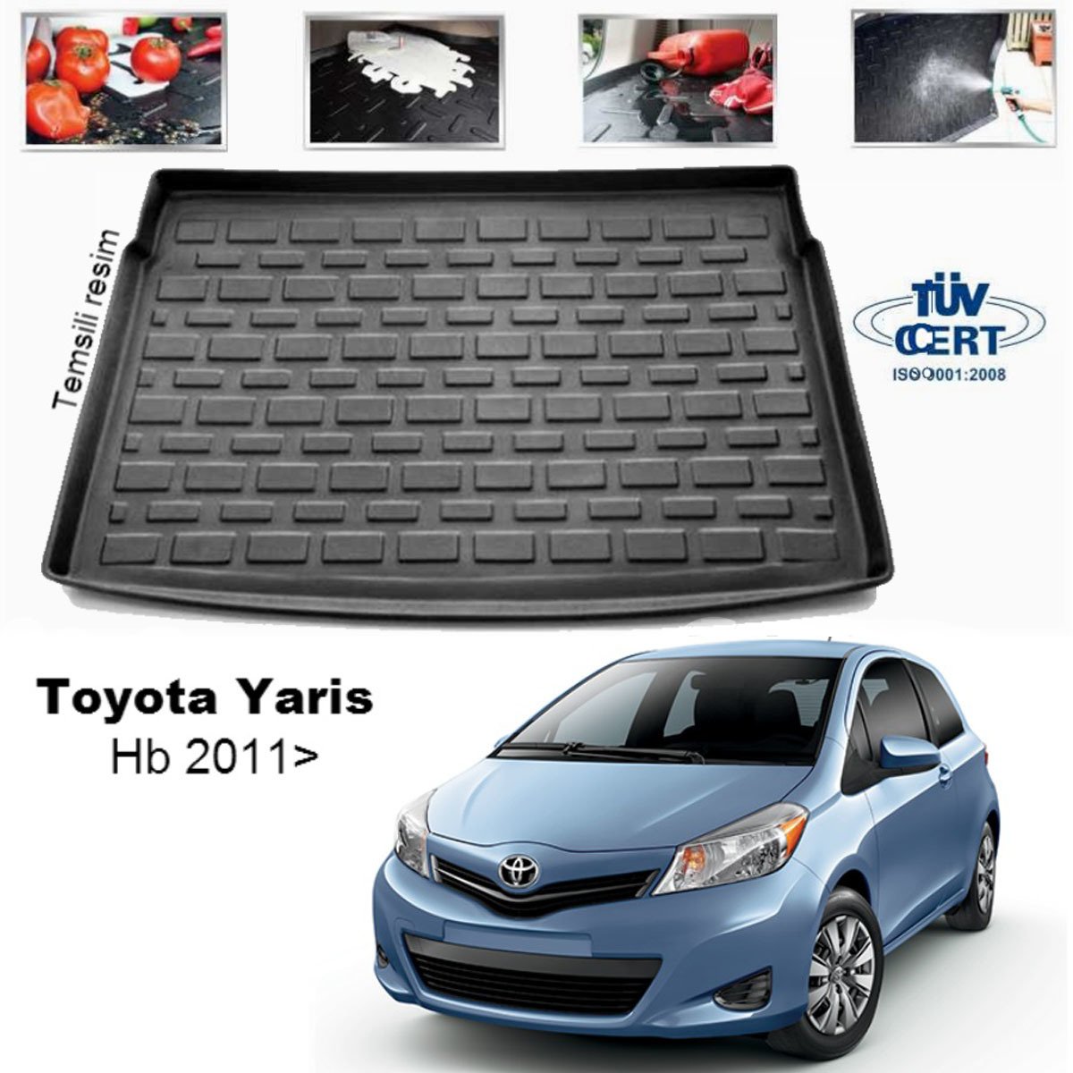 Toyota Yaris Bagaj Havuzu Paspası 2011 Sonrası