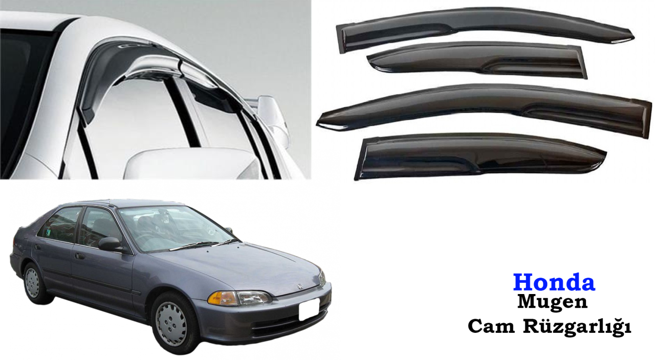 Honda Civic Mugen Cam Kenar Rüzgarlığı 1992-1996