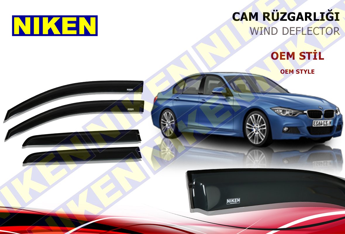Bmw F30 Cam Rüzgarlığı 2011-2018 Niken