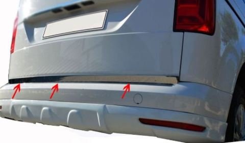 Volkswagen Caddy Bagaj Alt Çitası Kromu  Nikelajı 2015 Sonrası