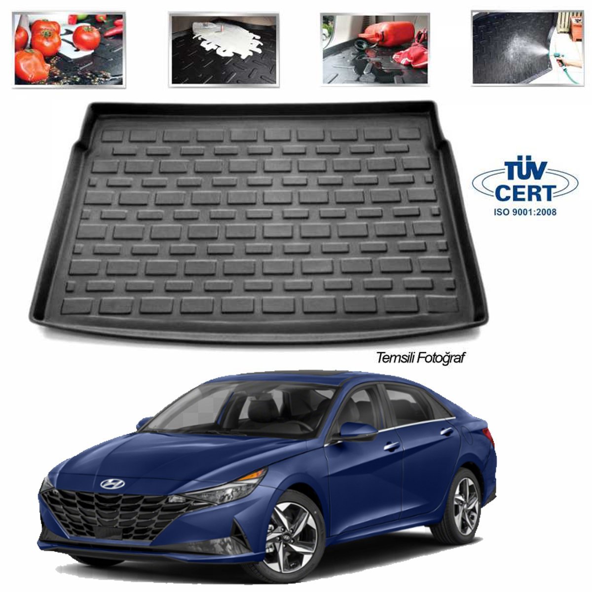 Hyundai Elantra Bagaj Havuzu Paspası 2021 Sonrası