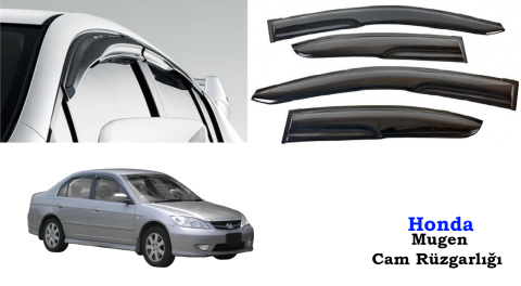 Honda Civic Mugen Cam Kenar Rüzgarlığı 2001-2006