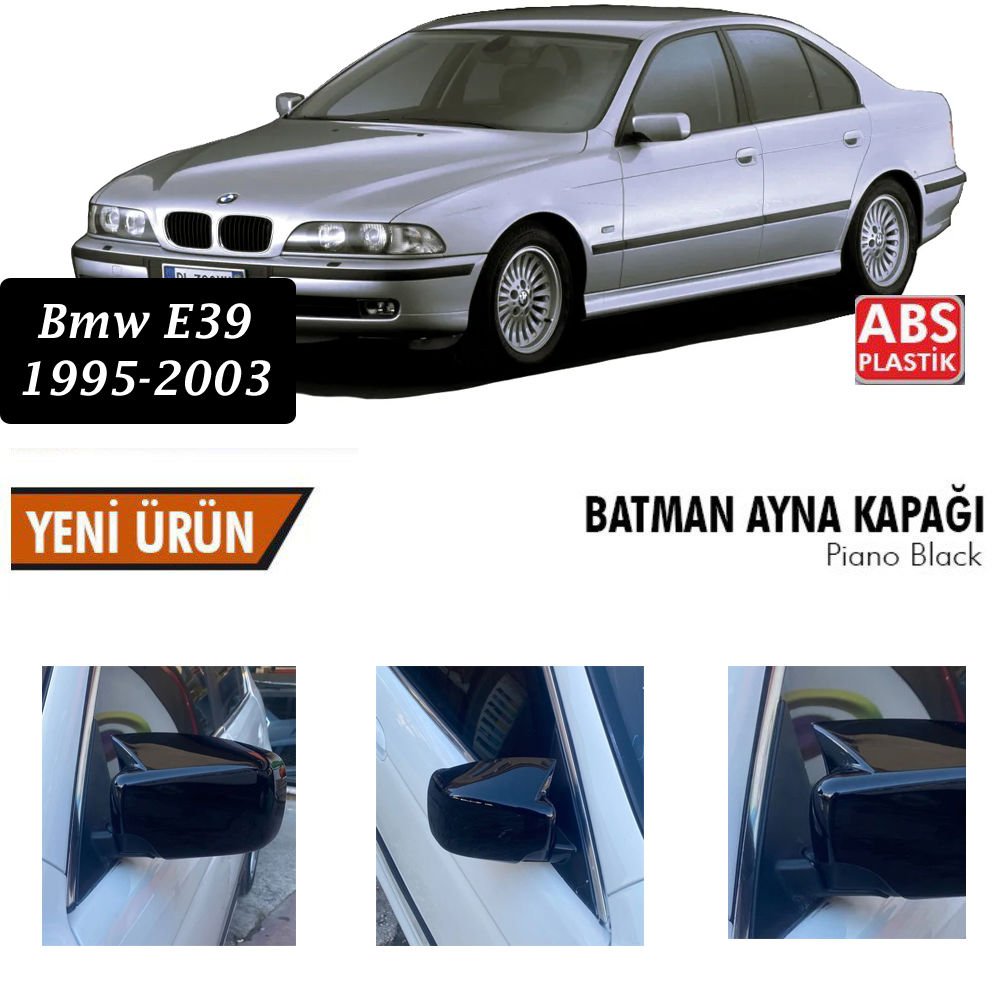 Bmw E39 Yarasa Ayna Kapağı Batman Parlak Siyah Piano Black
