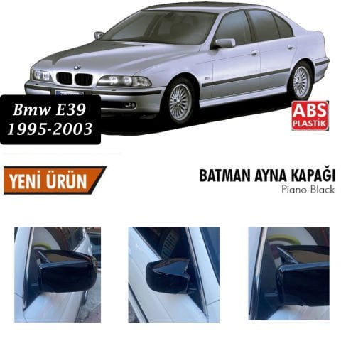 Bmw E39 Yarasa Ayna Kapağı Batman Parlak Siyah Piano Black