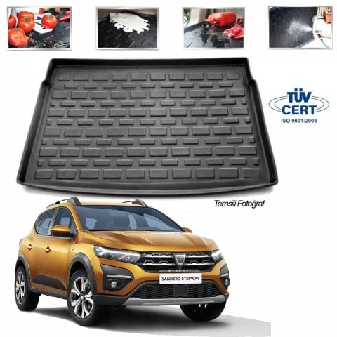Dacia Sandero Stepway Bagaj Havuzu Paspası 2021 Sonrası