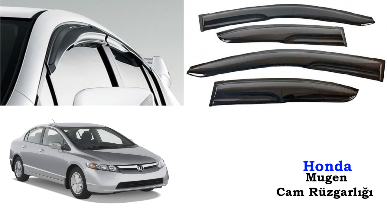 Honda Civic Mugen Cam Kenar Rüzgarlığı 2006-2012