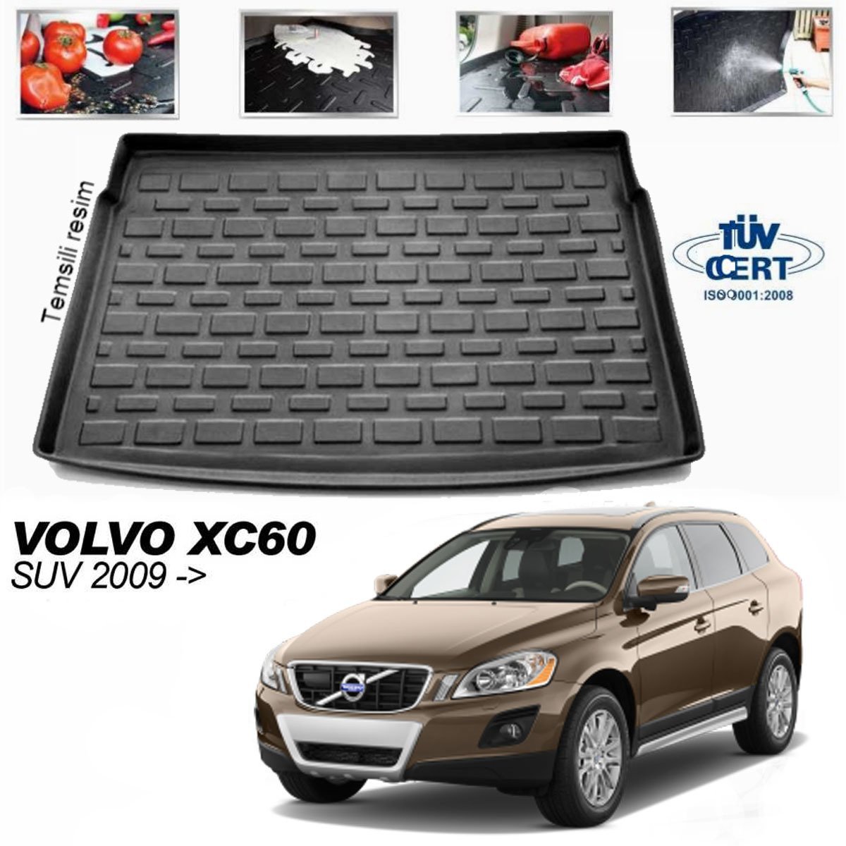 Volvo XC60 Bagaj Havuzu Paspası 2009 Sonrası