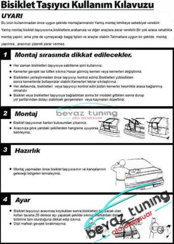 Oto Araç Bisiklet Taşıma Aparatı 2 Bisiklet Kapasiteli