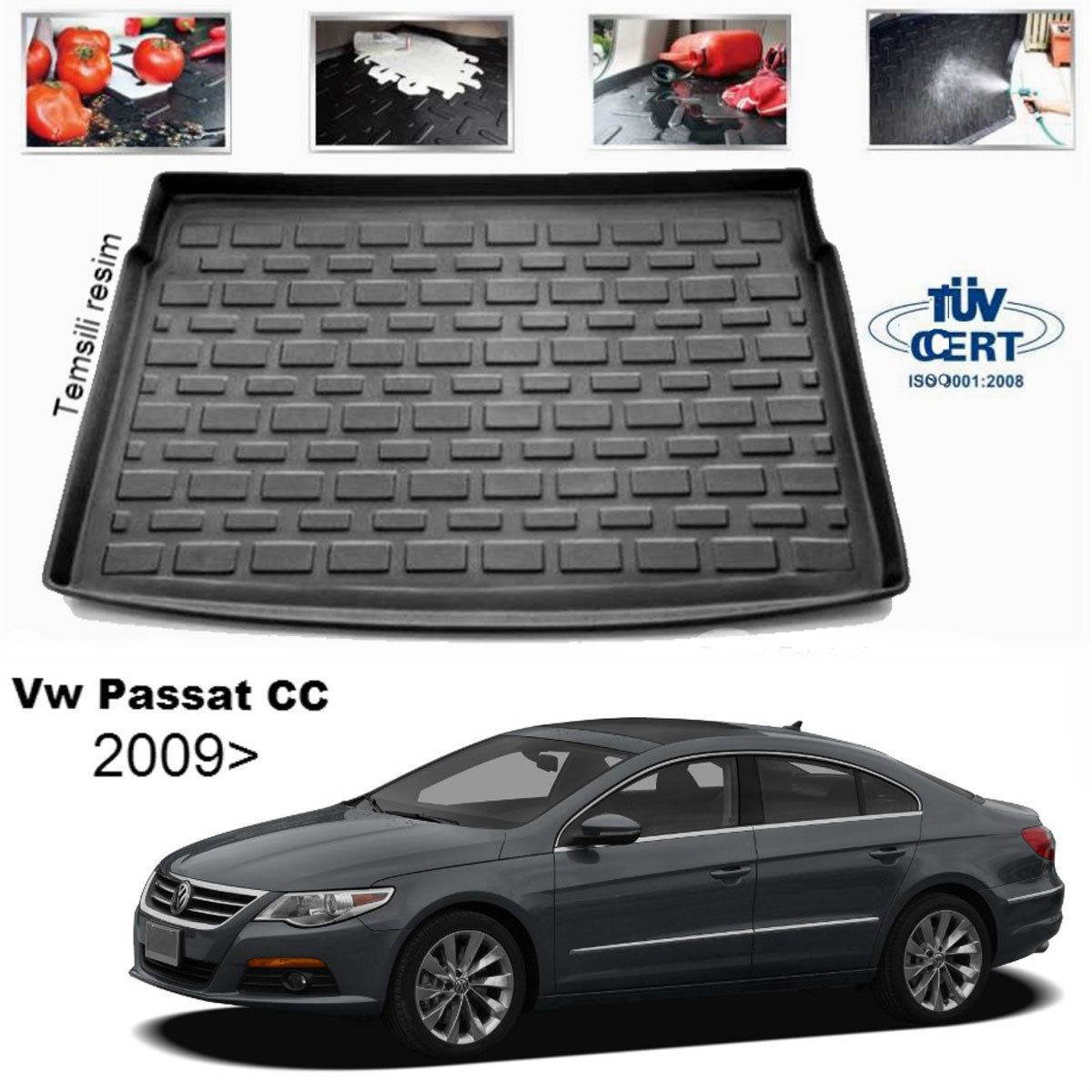 Volkswagen Cc Bagaj Havuzu Paspası 2009 Sonrası
