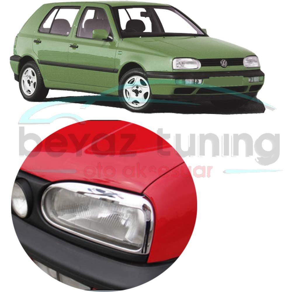 Volkswagen Golf 3 Far Çerçevesi Kromu Nikelajı 1992-1998