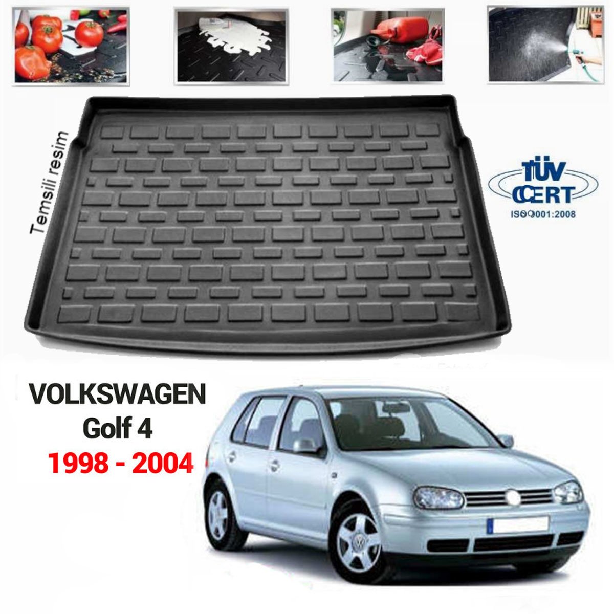 Volkswagen Golf 4 Bagaj Havuzu Paspası 1998-2004