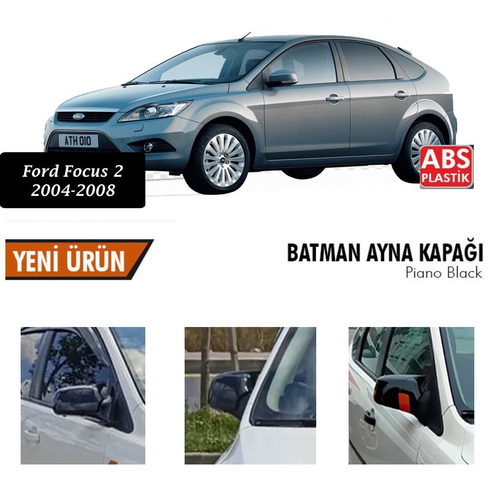 Ford Focus 2 Yarasa Ayna Kapağı Batman Parlak Siyah Piano Black