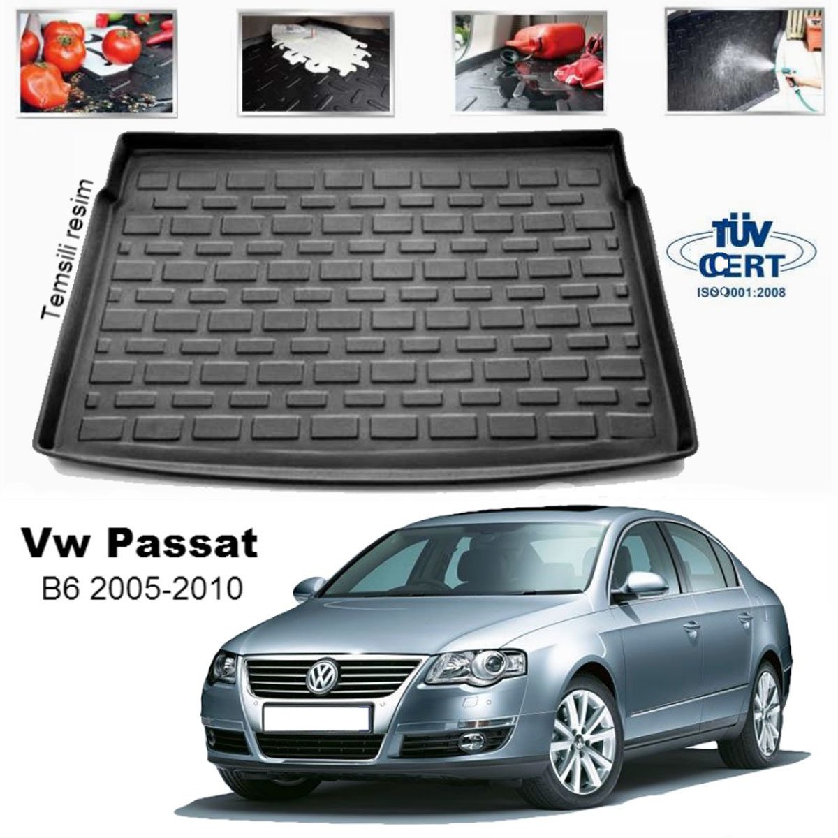 Volkswagen Passat B6 Bagaj Havuzu Paspası 2005-2010