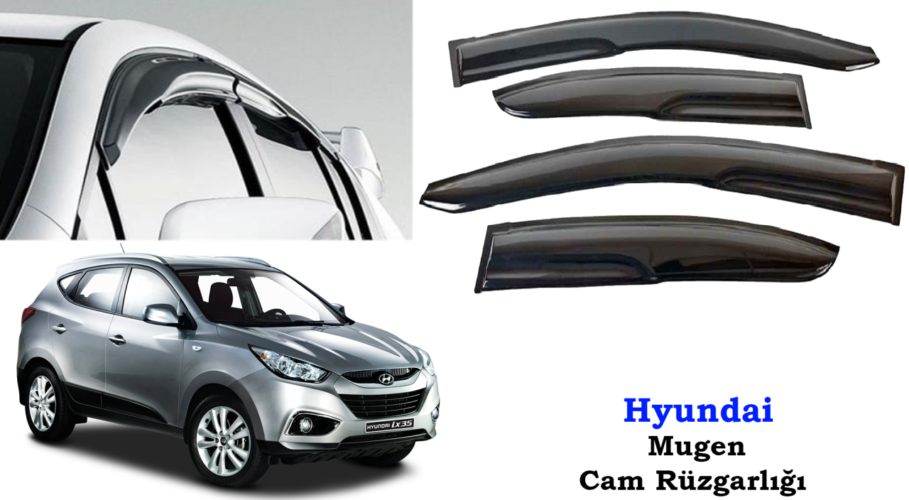 Hyundai ix35 Mugen Cam Kenar Rüzgarlığı 2010-