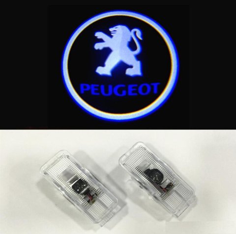 Peugeot 208 Kapı Altı Hayalet Logo Orjinal Lazer Led