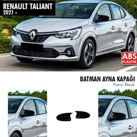 Renault Tailant Yarasa Ayna Kapağı Batman Parlak Siyah Piano Black
