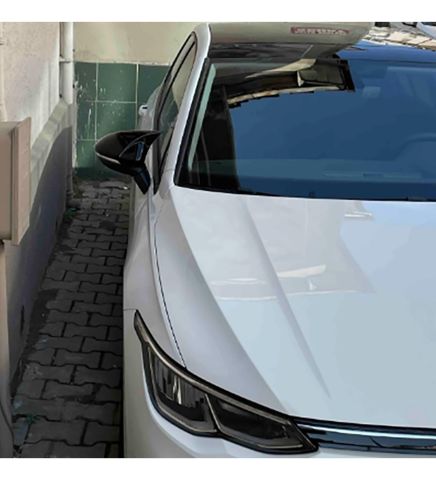 Vw Golf-8 Yarasa Ayna Kapağı Batman Parlak Siyah Piano Black