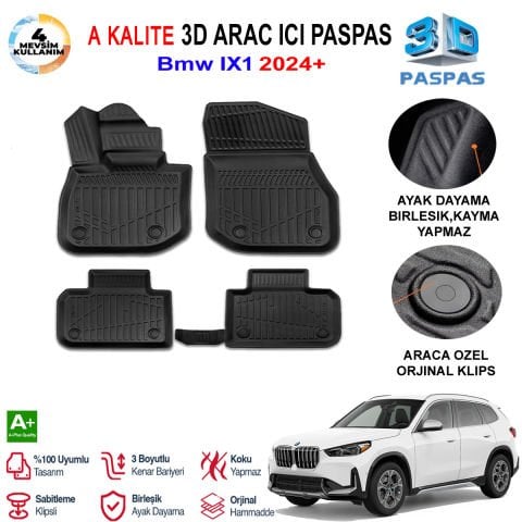 Bmw IX1 3D Paspas Havuzlu Pro 2024 Sonrasi