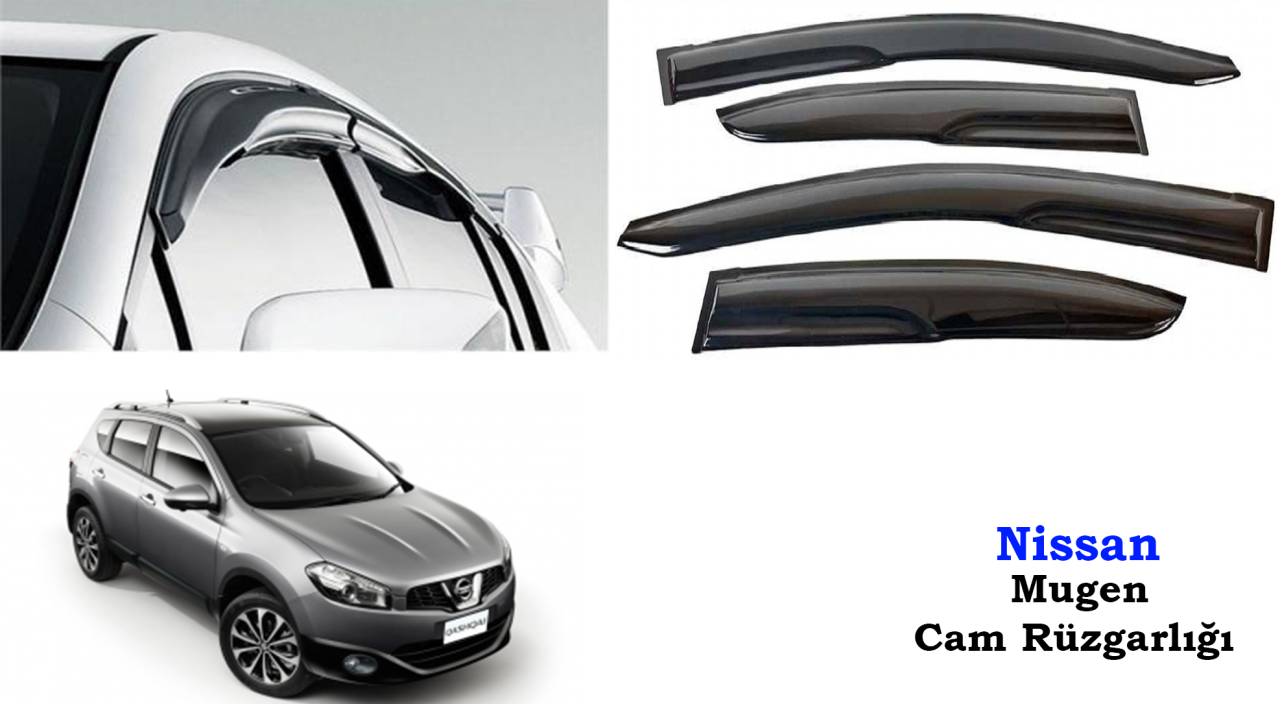Nissan Qashqai Mugen Cam Kenar Rüzgarlığı 2006-2013