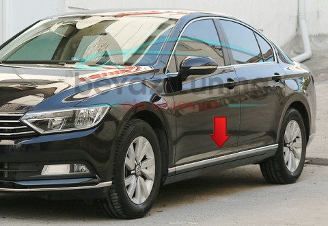 Volkswagen Passat B8.5 Yan Kapı Çıtası Kromu Nikelajı  2019 Sonrası