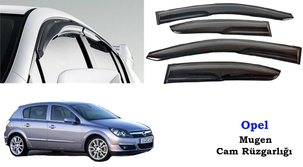 Opel Astra H Mugen Cam Kenar Rüzgarlığı 2005-2012