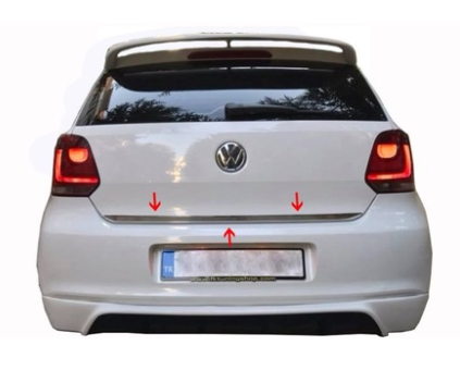 Volkswagen Polo Bagaj Alt Çitası Kromu Nikelajı 2009-2017