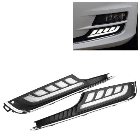 Volkswagen Golf 7 Sis Lambası Çerçevesi Ledli