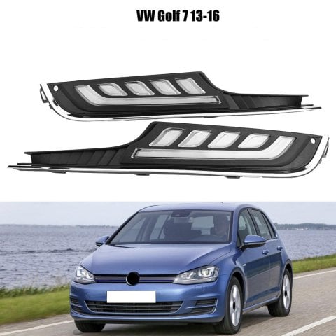 Volkswagen Golf 7 Sis Lambası Çerçevesi Ledli
