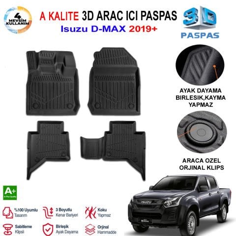 Isuzu D-Max  3D Paspas Havuzlu Pro 2019 Sonrası