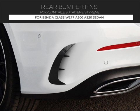 Mercedes W177 Sedan Arka Tampon Çıtası Parlak Siyah 2019 Sonrası