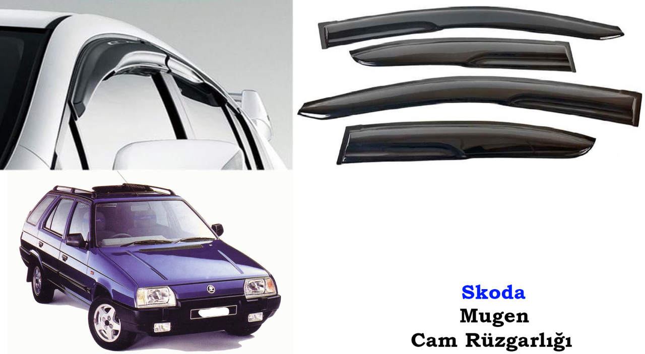 Skoda Forman Mugen Cam Kenar Rüzgarlığı 1993-