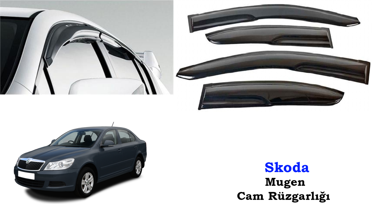 Skoda Octavia Mugen Cam Kenar Rüzgarlığı 1999-2012