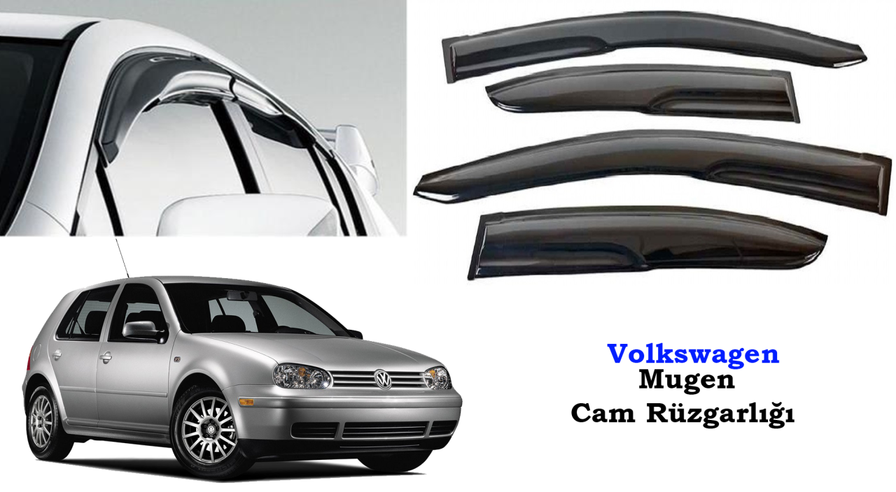 Volkswagen Golf 4 Mugen Cam Kenar Rüzgarlığı 1998-2004