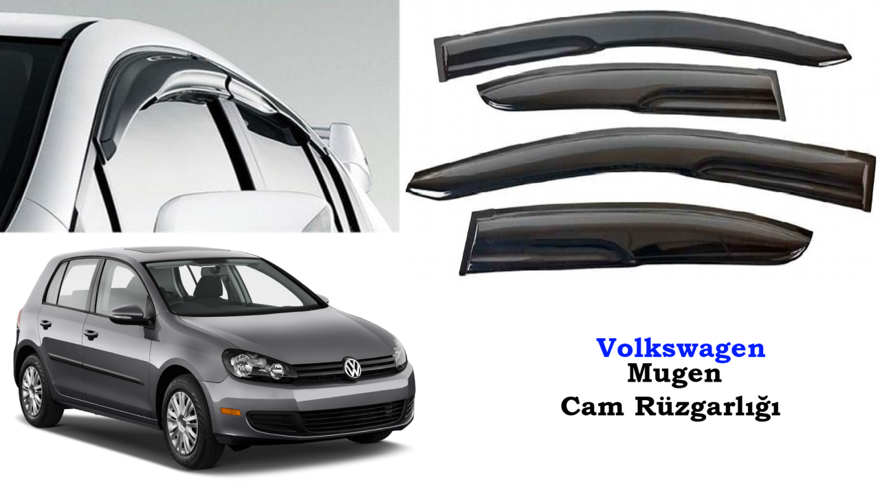 Volkswagen Golf 6 Mugen Cam Kenar Rüzgarlığı 2004-2012