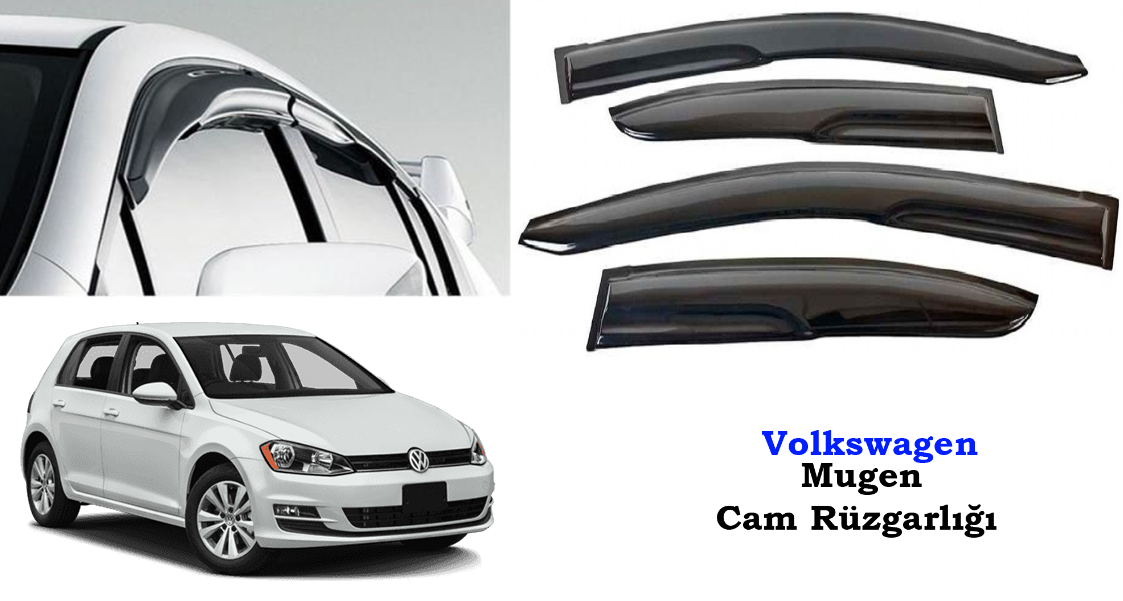 Volkswagen Golf 7 Mugen Cam Kenar Rüzgarlığı 2012-