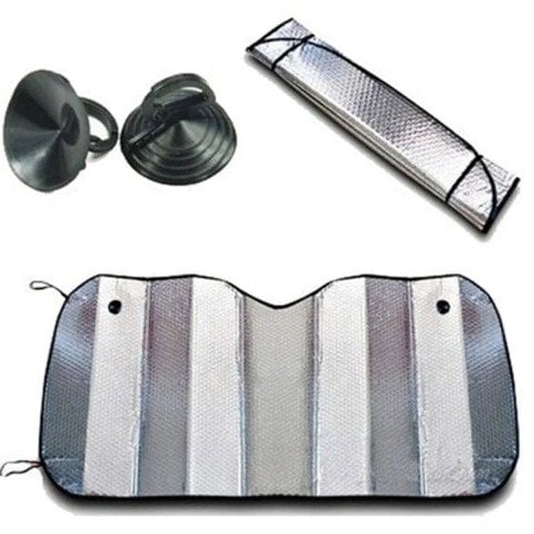 Araç Ön Cam Güneşlik Metalize Perde 130 CM X 60 CM